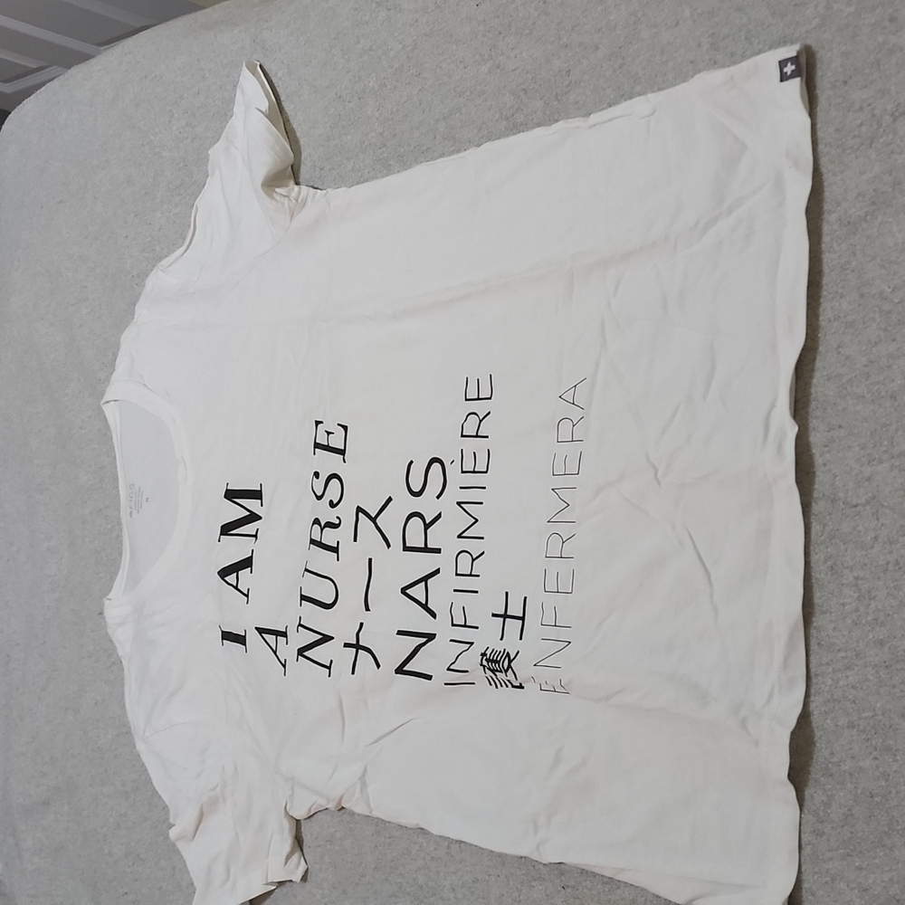 RARE FIGS I Am A Nurse Men's Shirt White M